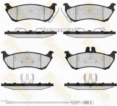 BRAKE ENGINEERING pa1637 -  Комплект тормозных колодок, дисковый тормоз